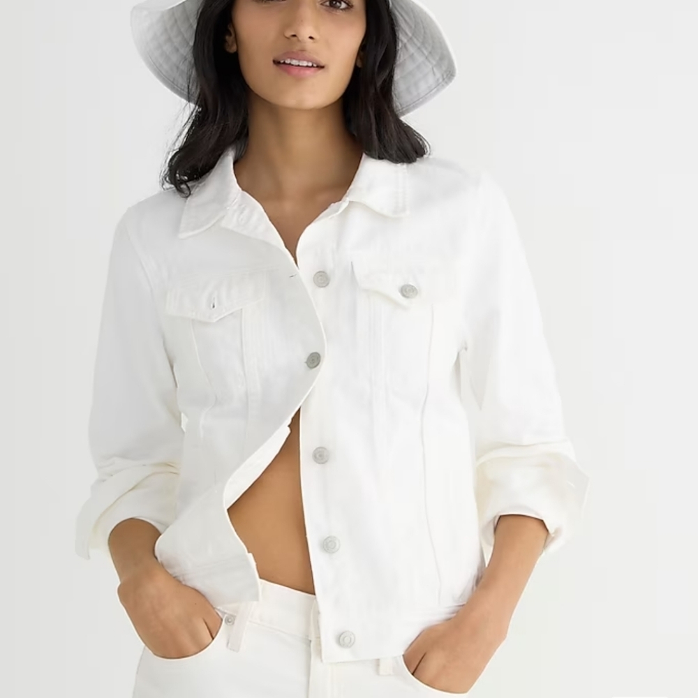 J.Crew Denim Jacket in White